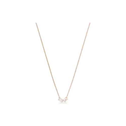 Swarovski Mesmera Стекло Латунь Ожерелья Swarovski Циркон Женские Золото