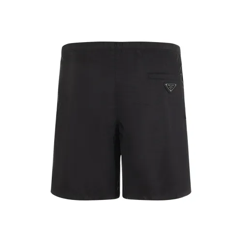 PRADA Мужские черные пляжные шорты