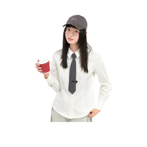 ZIHAN Белые Женские Рубашки