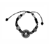 Браслет с замком мира и кляксами чернил