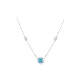 Ожерелье с синим звездным светом в виде точек