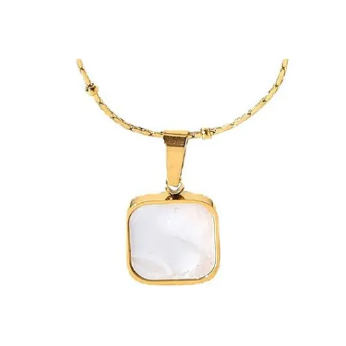 KING OF BLING Титановая сталь Mother Of Pearl Ожерелья Unisex