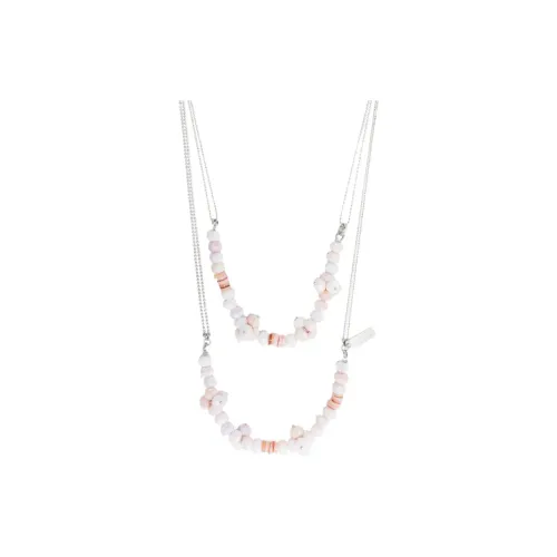 PESERICO Ожерелья из стекловолокна Женское серебро