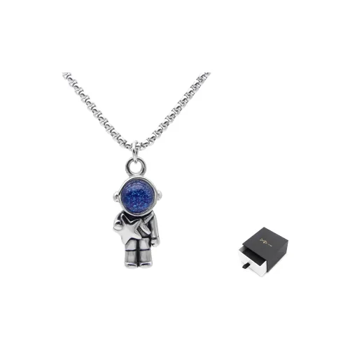 DAP Нержавеющая сталь Ожерелье Синий Унисекс