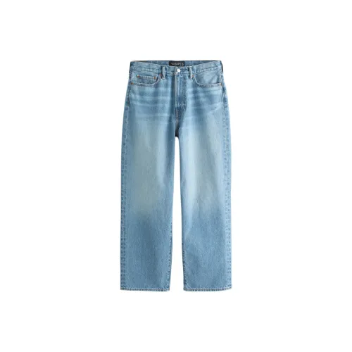 Abercrombie＆Fitch Blue Men's Jeans Аберкомби＆Фитч Синий Мужской Джинсы