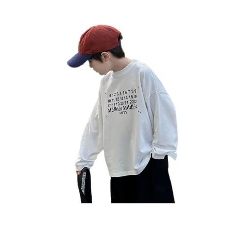 The panda is round Новинка Средняя школа Универсальный Круглый вырез Базовый слой Детский