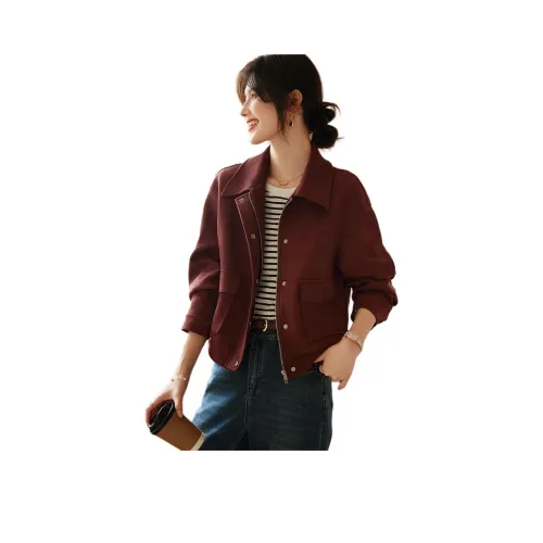 Still Quiet Укороченное пальто женское цвет ржаво-красный