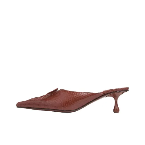 Jimmy Choo Scarlett Домашние тапочки 5 см Женские Коричневый