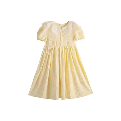 Mu Anmu Светло-желтые Kids Платья