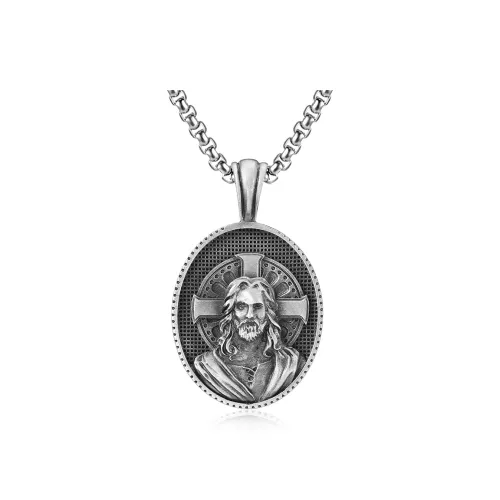 EVBEA Олово Титановая сталь Ожерелья Мужской