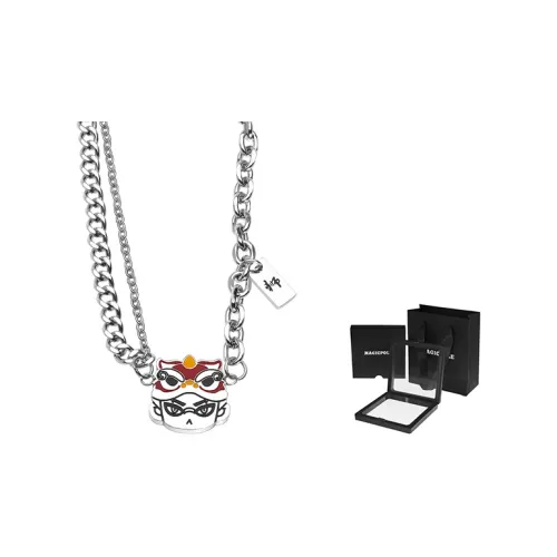 MAGICPOLE Титановая сталь Ожерелье Лев Ожерелье Унисекс