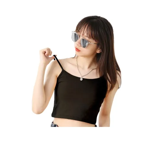 Aimilian Топ на бретелях Женский Черный