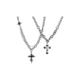 Тёмный крест, пара, ожерелье