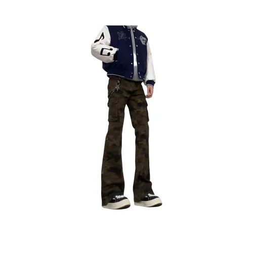 TUOFEI Камуфляж Унисекс Брюки с карманами