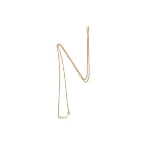 TIFFANY CO. T 18К Розовое золото Ожерелье с алмазами Женское