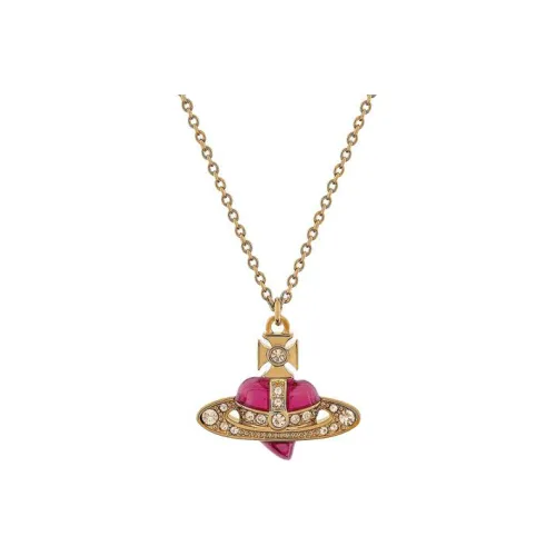 Vivienne Westwood Brass Necklaces Женские Золото Винтаж Розовый