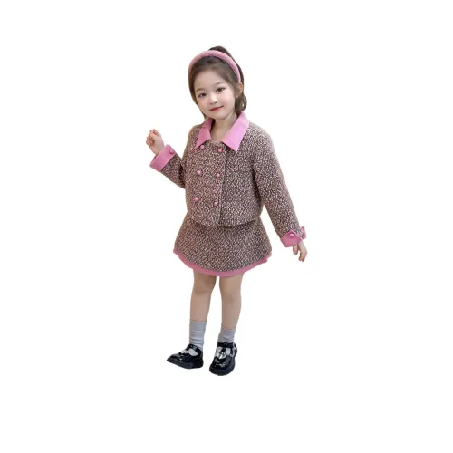 Детский комплект Lanza с юбкой 3-7 лет розовый