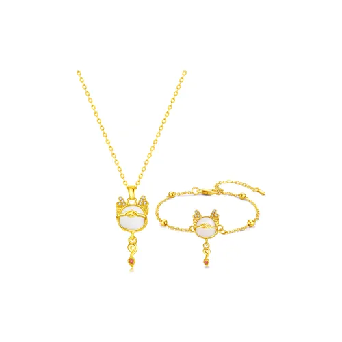 North Cain Цветное стекло Нефритовые ожерелья Унисекс