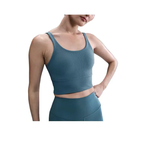 Nike Dri Fit SS25 Спортивное белье Женское Тлеющий синий Белый