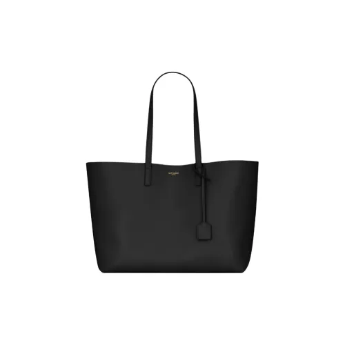 SAINT LAURENT Мягкая сумка из телячьей кожи сумка-тоут сумка для покупок сумка через плечо женская черная