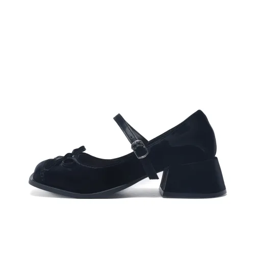 Be Good Грубый каблук Туфли Мэри Джейн Женские Коробка