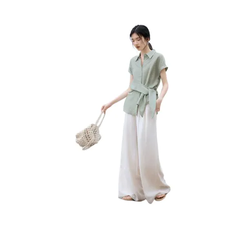 XWI Вересковый серый Зеленый Женские Рубашки