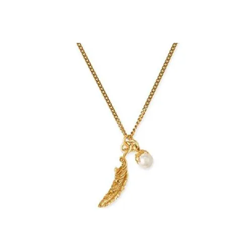 EMANUELE BICOCCHI 24K Золото с покрытием Серебряный Пресноводный жемчуг Ожерелье Женское Золото