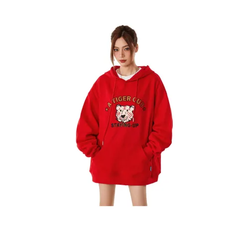 ZUOBEIKA Толстовка Женская Красная