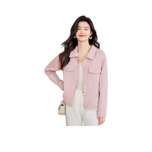 She Enjoys Cropped Jacket Women's Pink