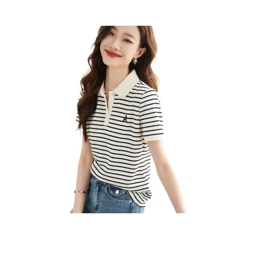 Mo Han Yi Mei T Рубашка Женская Черная Белая