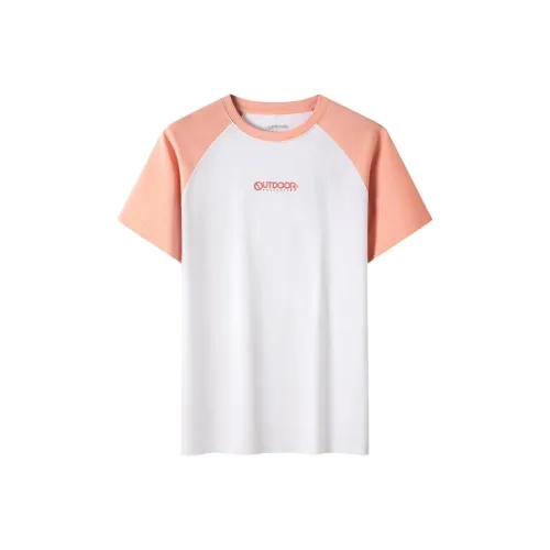 OUTDOOR PRODUCTS Реглан-рукав Т-рубашка Женская Глиняный Розовый