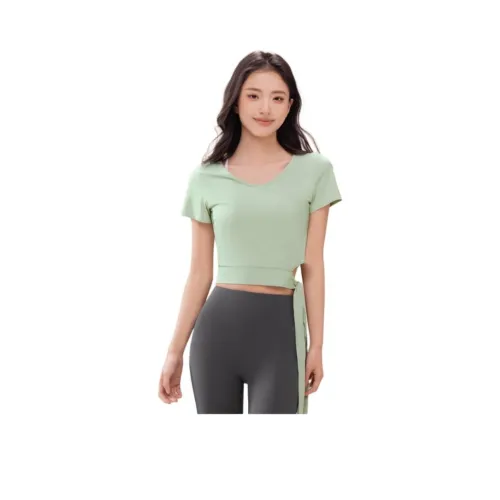 361° Йога T-рубашка Женская Утренний туман Зеленый