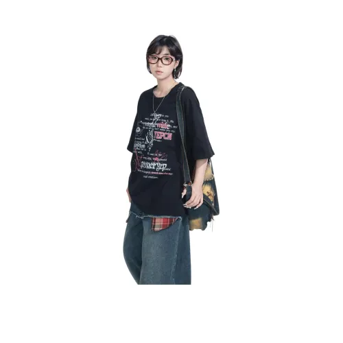 YEP Черные Женские Футболки