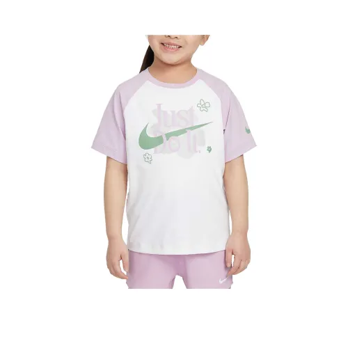 Nike T-рубашка SS25 Wildflower розово-фиолетовая для детей 3-7 лет