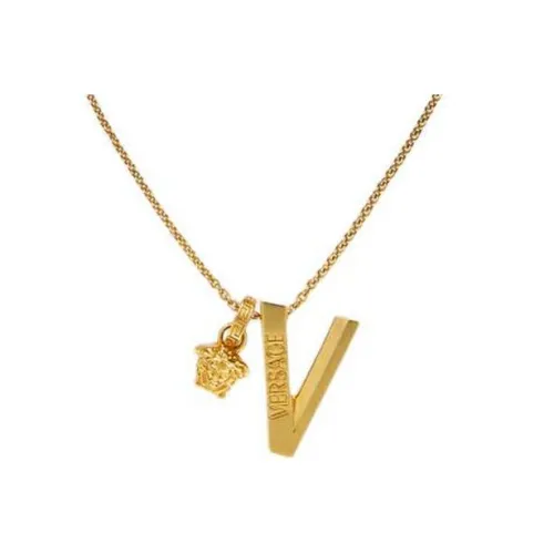 VERSACE Металлические ожерелья Женские Яркое золото