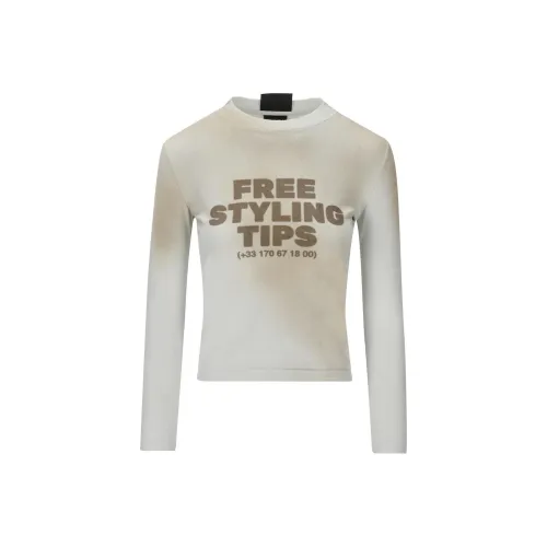 Balenciaga Толстовка Женская Серо-Белая