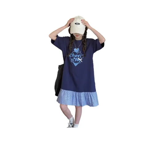 Miller Castle Платье Темно-синий Детский