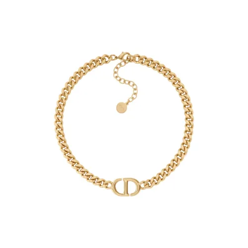 DIOR Classic CD Necklace Series Brass Necklaces Женские
