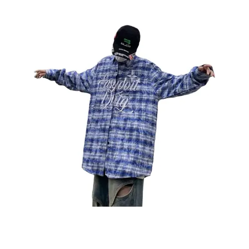 THE AIER Синий Унисекс Рубашки