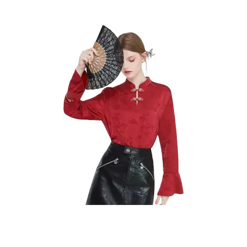 AIVEI Красные Женские Рубашки