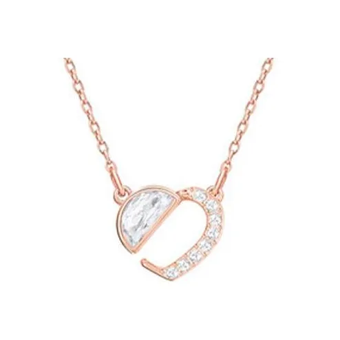 Swarovski Hear Кристальные ожерелья Розовое золото с покрытием, женские