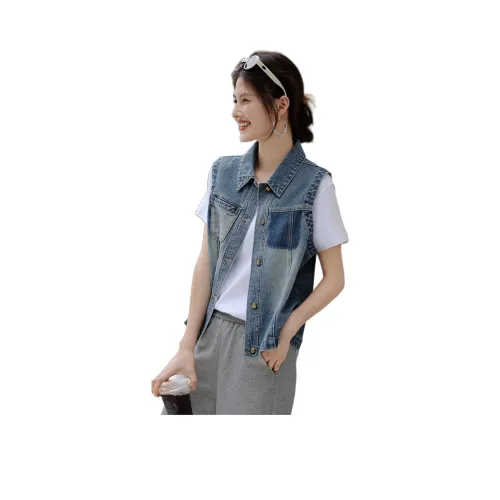 XWI Синий Женские Джинсовые Куртки