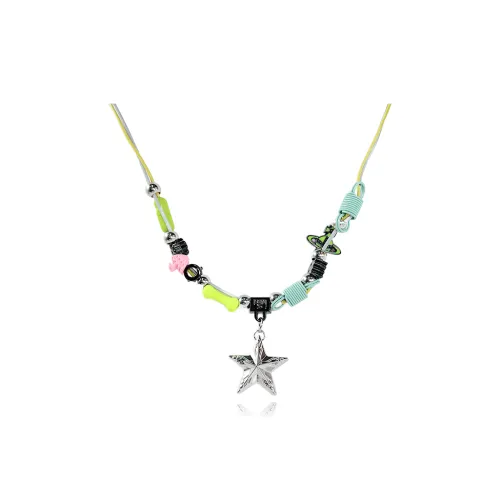 ZWU Титановая сталь Акрил Гальванизированные ожерелья Женские