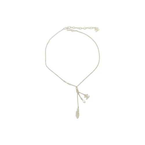 CHANEL CC Стекло Жемчужные ожерелья Унисекс Золото