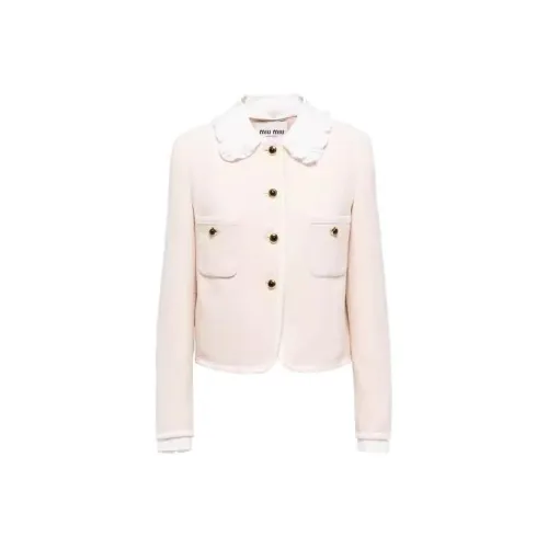 MIU MIU Сливочный Женские Куртки