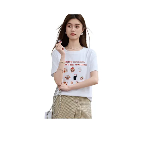 VICTORIA&VERA Белые Женские Футболки