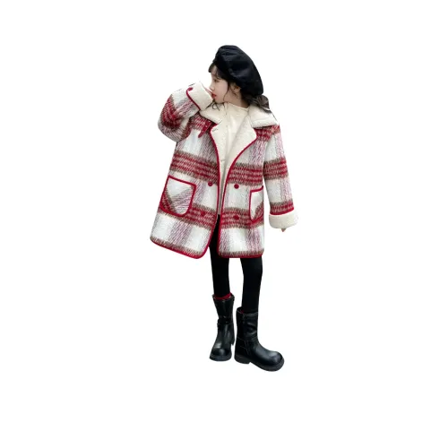 GULIJIA Клетка Стандартное издание Нейлон Пальто Осенний Зимний Подростки Красная Клетка