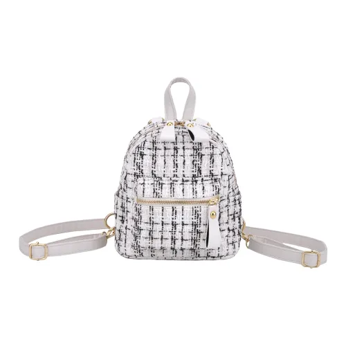 Kwq Шерстяной рюкзак Женский Белый Черный Розовый