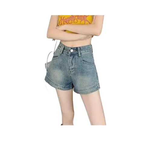 YEARNED Синие Женские Джинсовые Шорты