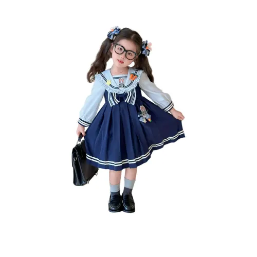 7 SEVFUN Платье Синий Дети Возраст 3-7 Лет